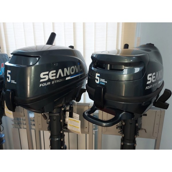 Купить лодочный мотор 4 -х тактный SEANOVO SNF5HAS (5 л.с.,112 см3, 22 кг, 1 цил, бак 1.1л+12л)