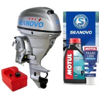 Купить лодочный мотор 2 -х тактный SEANOVO SN30FFES (30 л.с., 496 см3, 53 кг, 2 цил, бак 24 л,  вперед-нейтраль-назад, дистанционное управление, электростартер)